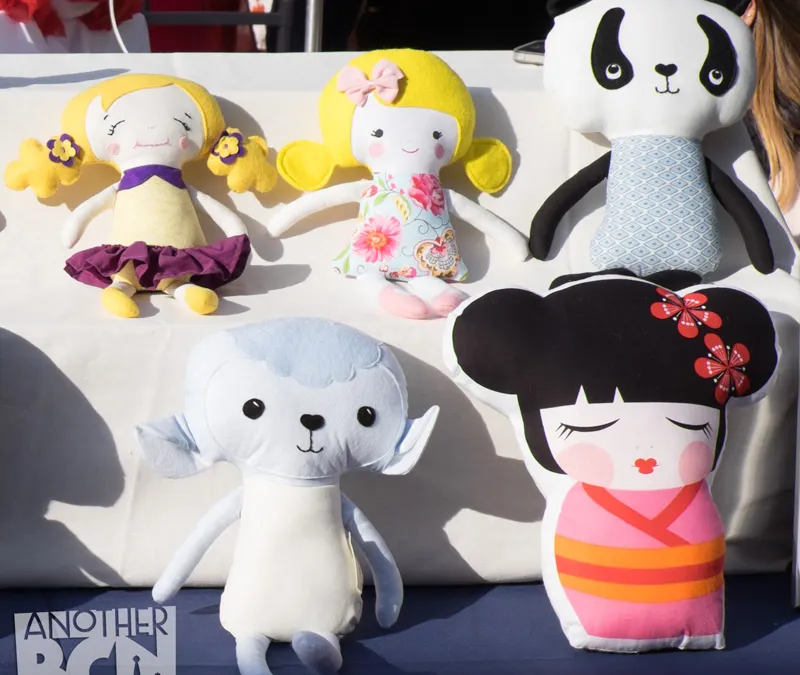 Downtown market, barcelona peluches
