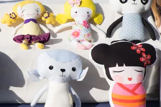 Downtown market, barcelona peluches