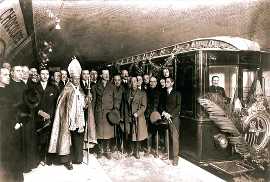 Inauguracion metro 1924 Barcelona