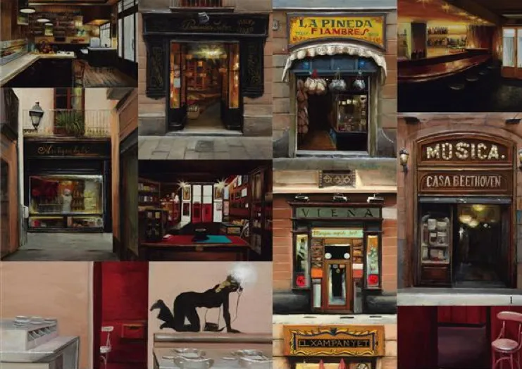 Pinturas de Rincones de Barcelona, Sala Parés