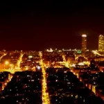 vista nocturna barcelona bunker
